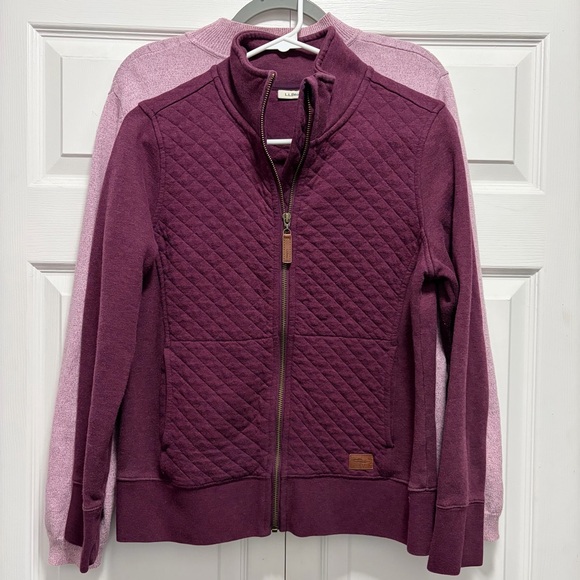 L.L. Bean Sweaters - L.L. Bean Maroon Quilted Jacket